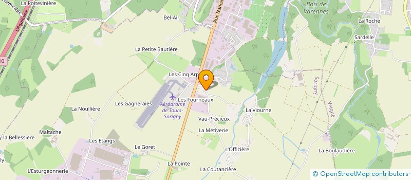 localisation de l'entreprise M.D MACONNERIE à SORIGNY