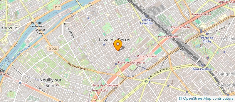 localisation de l'entreprise M D N à LEVALLOIS-PERRET