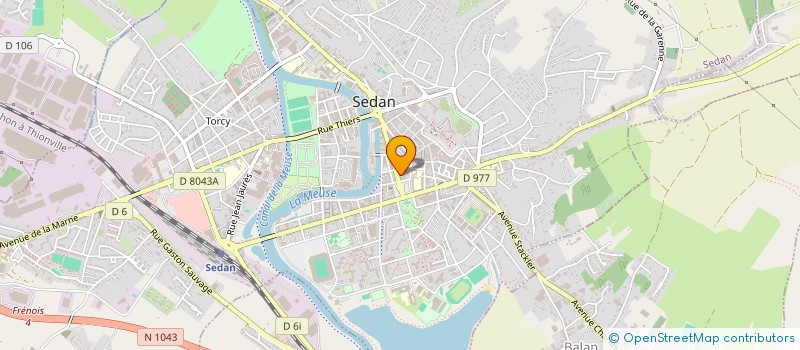 localisation de l'entreprise M.D. ORGANISATION  SEDAN