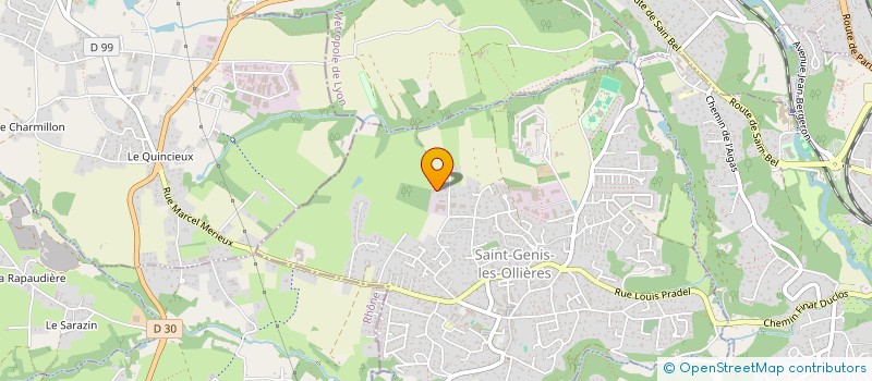 localisation de l'entreprise M - D - P  SAINT-GENIS-LES-OLLIERES