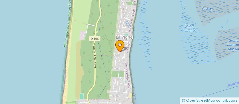 localisation de l'entreprise M.D.P à LEGE-CAP-FERRET