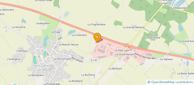 localisation de l'entreprise M.D.P. à SEVREMOINE