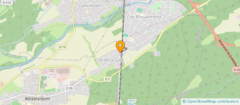 localisation de l'entreprise M.D.P.A. TENNIS DE TABLE  WITTELSHEIM