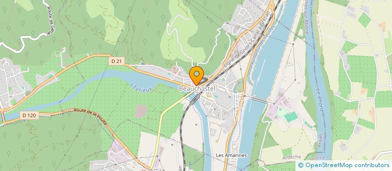 localisation de l'entreprise M D P DECO à BEAUCHASTEL