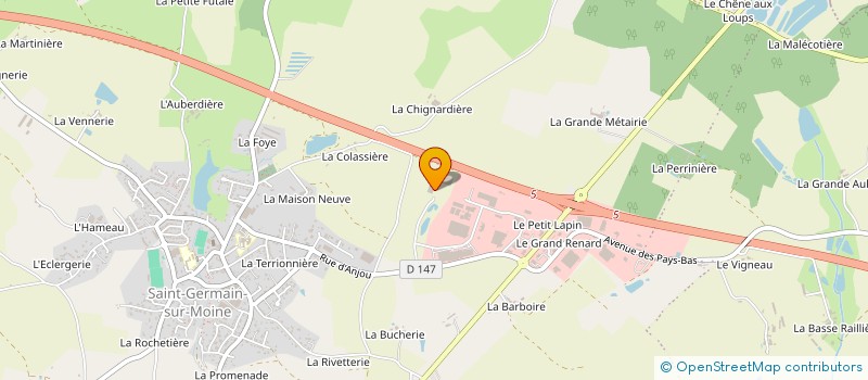 localisation de l'entreprise M.D.P. FINITIONS à SEVREMOINE