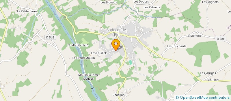 localisation de l'entreprise M-D PATRIMOINES à BADECON-LE-PIN