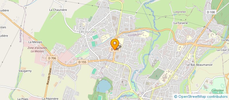 localisation de l'entreprise M.D PNEUS  FOUGERES