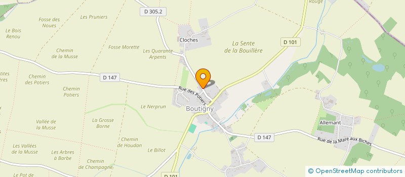 localisation de l'entreprise M.D.Q. à BOUTIGNY-PROUAIS