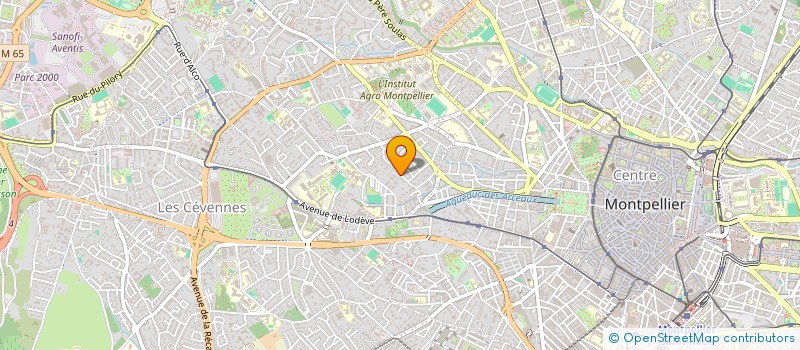localisation de l'entreprise M.D.R. ASSOCIES à MONTPELLIER
