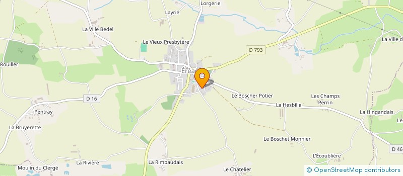 localisation de l'entreprise M.D. RAMONAGE FUMISTERIE  EREAC