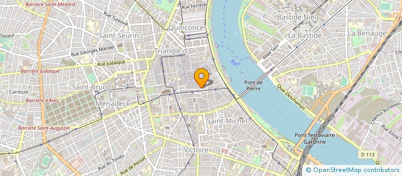 localisation de l'entreprise M.D.S. à BORDEAUX