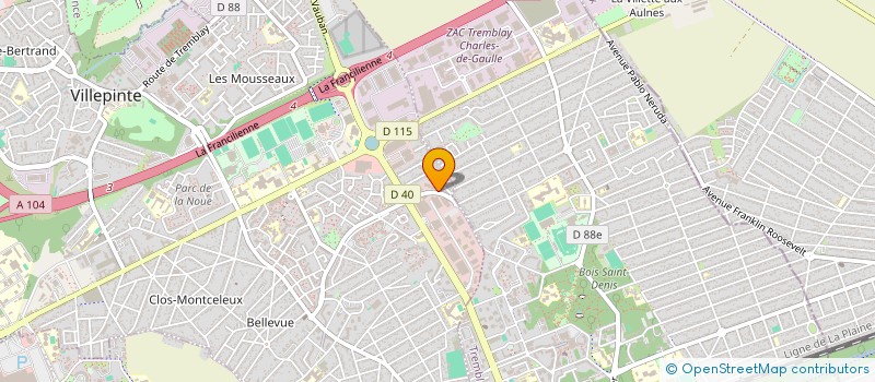 localisation de l'entreprise M D S BATIMENT à VILLEPINTE
