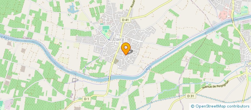 localisation de l'entreprise M.D.S LOISIRS à CLAIRA