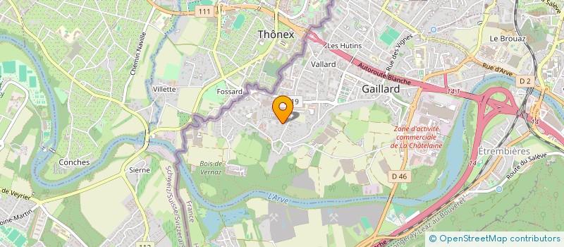 localisation de l'entreprise M.D.S. MAINTENANCE DEPANNAGE SERVICE  GAILLARD