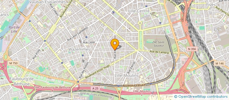 localisation de l'entreprise M.D.S.N à LILLE
