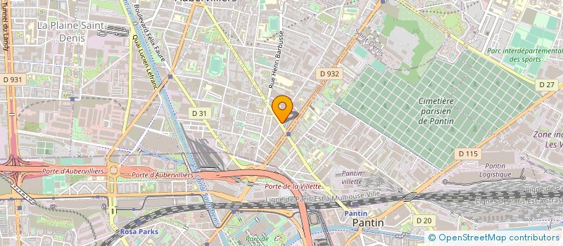 localisation de l'entreprise M.D. STORE  AUBERVILLIERS