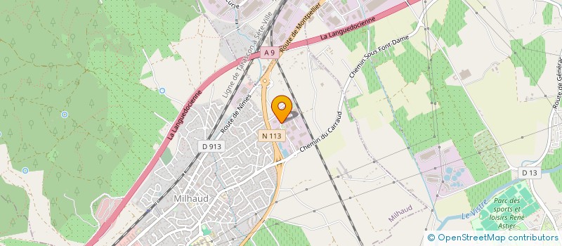 localisation de l'entreprise M.D.T SERVICE à MILHAUD