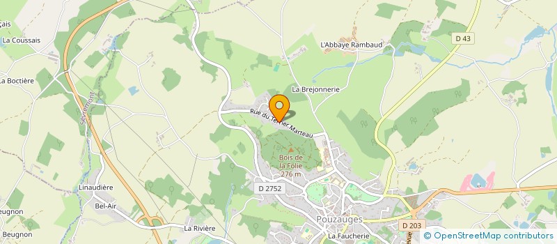 localisation de l'entreprise M.D.V. INVEST à POUZAUGES