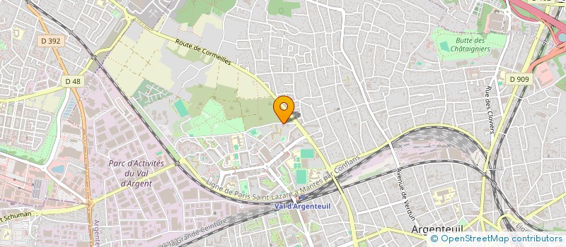 localisation de l'entreprise M D VEHICULES D'OCCASION  ARGENTEUIL