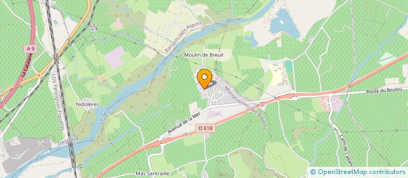 localisation de l'entreprise M.D. VERGARA  MONTESQUIEU-DES-ALBERES