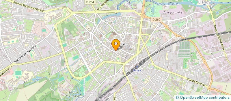 localisation de l'entreprise M. D VISION à ARRAS