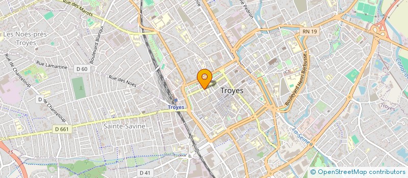localisation de l'entreprise M.D.Z. à TROYES