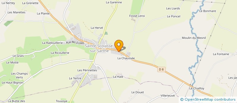 localisation de l'entreprise M DANSE 61  SAINTE-SCOLASSE-SUR-SARTHE