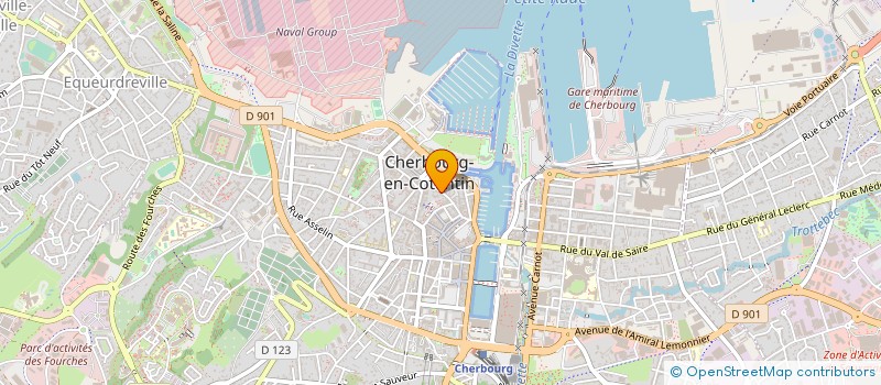 localisation de l'entreprise M DBLE JR  CHERBOURG-EN-COTENTIN