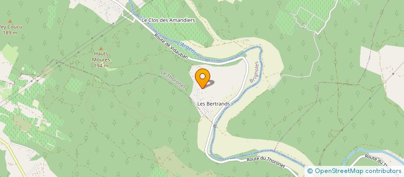 localisation de l'entreprise M DC  LE THORONET