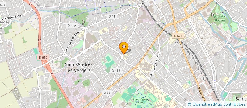 localisation de l'entreprise M. DE LA PISCINE  SAINT-ANDRE-LES-VERGERS