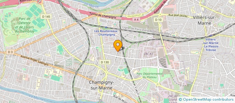 localisation de l'entreprise M DECO à CHAMPIGNY-SUR-MARNE