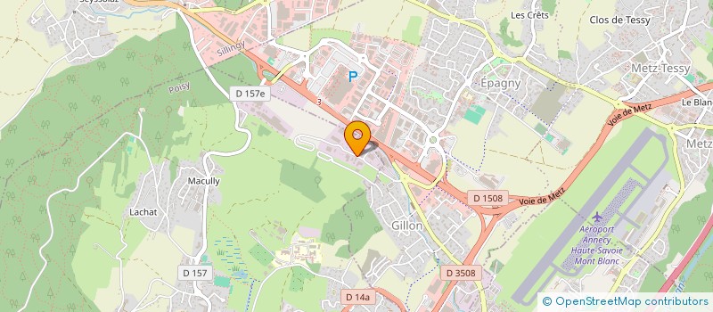 localisation de l'entreprise M DECORATION  POISY