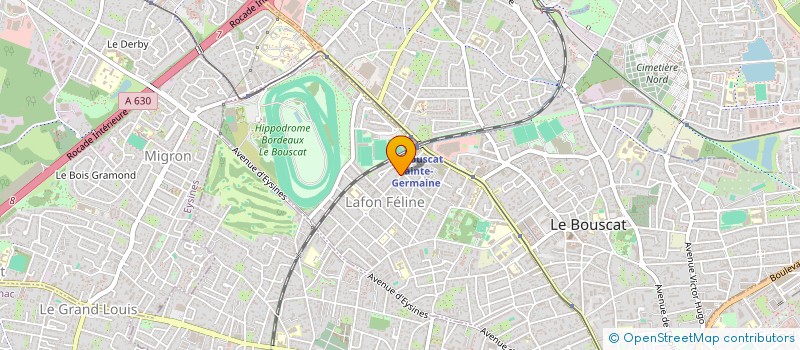 localisation de l'entreprise M. DEL CASTILLO RAMON ET MME REJASSE CLEMENCE  LE BOUSCAT