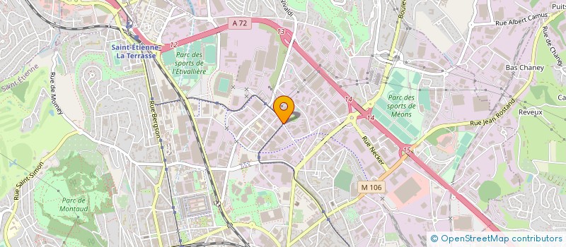 localisation de l'entreprise M DEUX C CHANTIERS à SAINT-ETIENNE