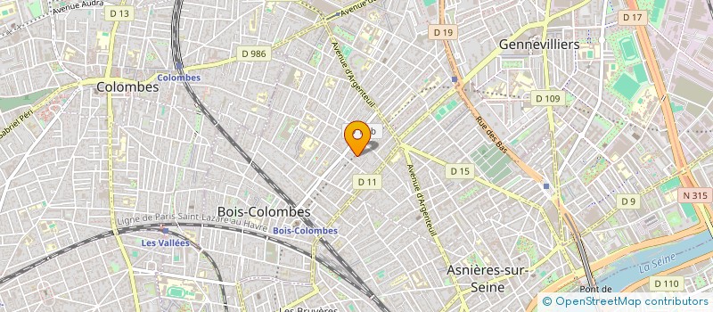 localisation de l'entreprise M. DIRECTION à BOIS-COLOMBES