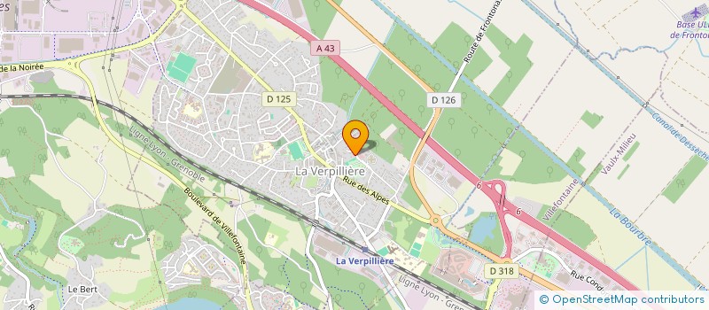 localisation de l'entreprise M&DIS à LA VERPILLIERE