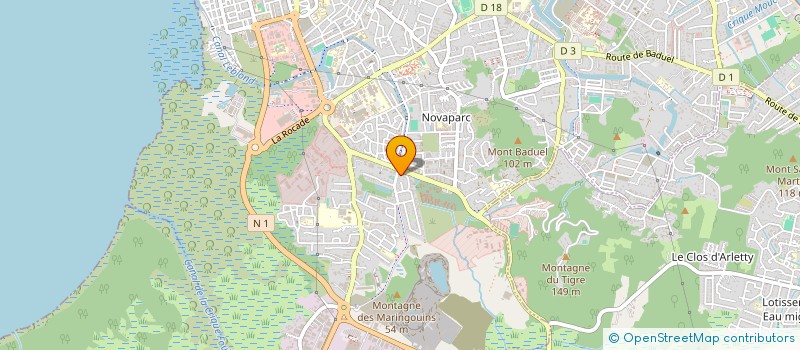 localisation de l'entreprise M DISTRIBUTION  CAYENNE