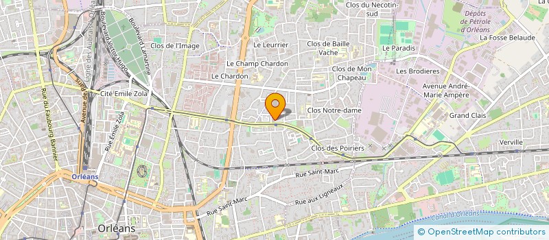 localisation de l'entreprise M DISTRIBUTION à ORLEANS