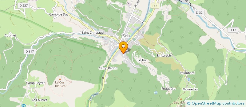 localisation de l'entreprise M DUCOURNEAU à SEIX