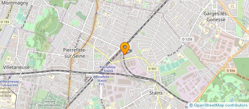 localisation de l'entreprise M.E.  STAINS