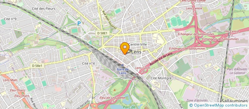 localisation de l'entreprise M E  LENS