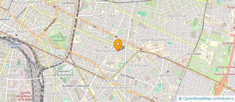 localisation de l'entreprise M.E.  LYON