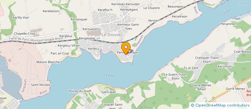 localisation de l'entreprise M E A  GUIPAVAS