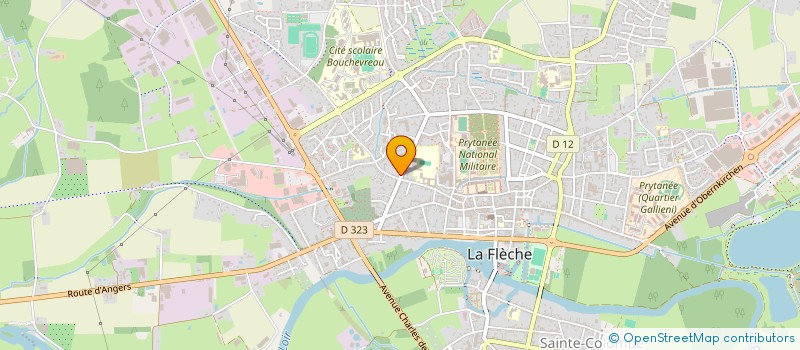 localisation de l'entreprise M.E.A.C.  LA FLECHE