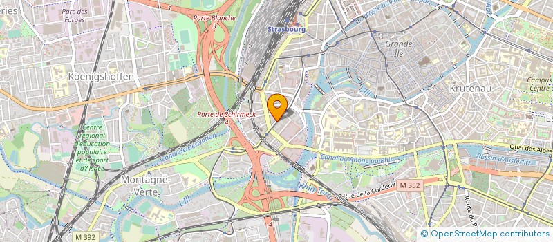 localisation de l'entreprise M.E.A.CYBERCOMMUNICATIONS  STRASBOURG