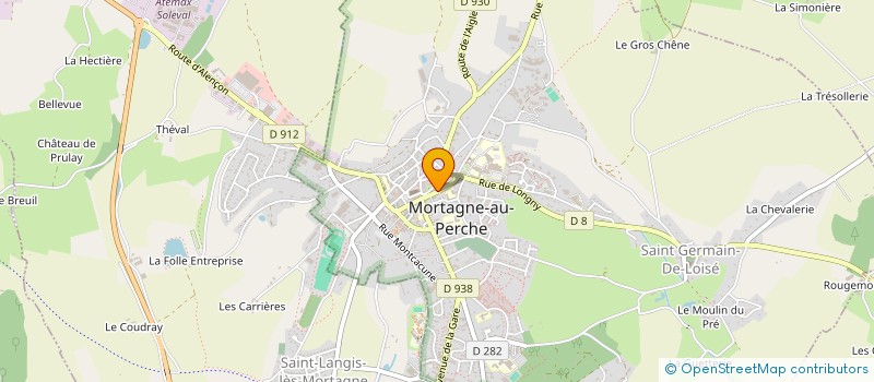 localisation de l'entreprise M.E.A.E. à MORTAGNE-AU-PERCHE