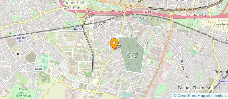 localisation de l'entreprise M E A (MAINTENANCE ELECTRONIQUE AVANCEE) à LILLE