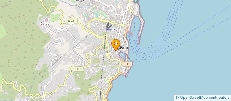 localisation de l'entreprise M.E.A MENUISERIE EBENISTERIE ARTISANALE à BASTIA