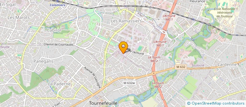 localisation de l'entreprise M.E.A.P. à COLOMIERS