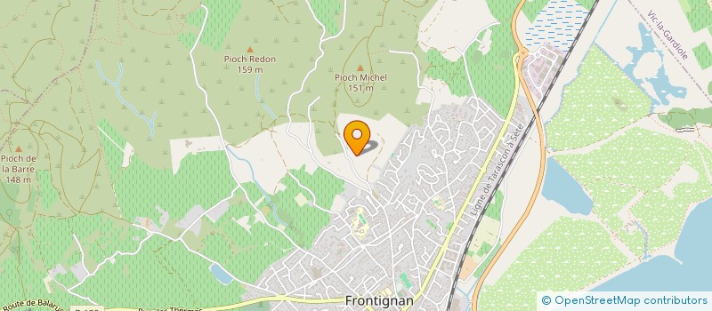 localisation de l'entreprise M.E.B à FRONTIGNAN